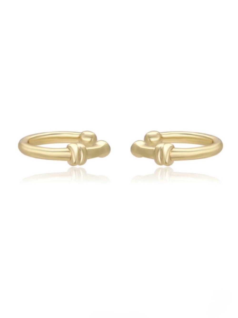 Ear Cuffs Knot 14k Gold Plated  Luxury Jewelry